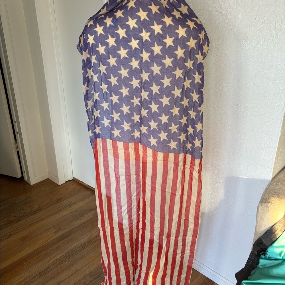 American Flag Pattern Scarf